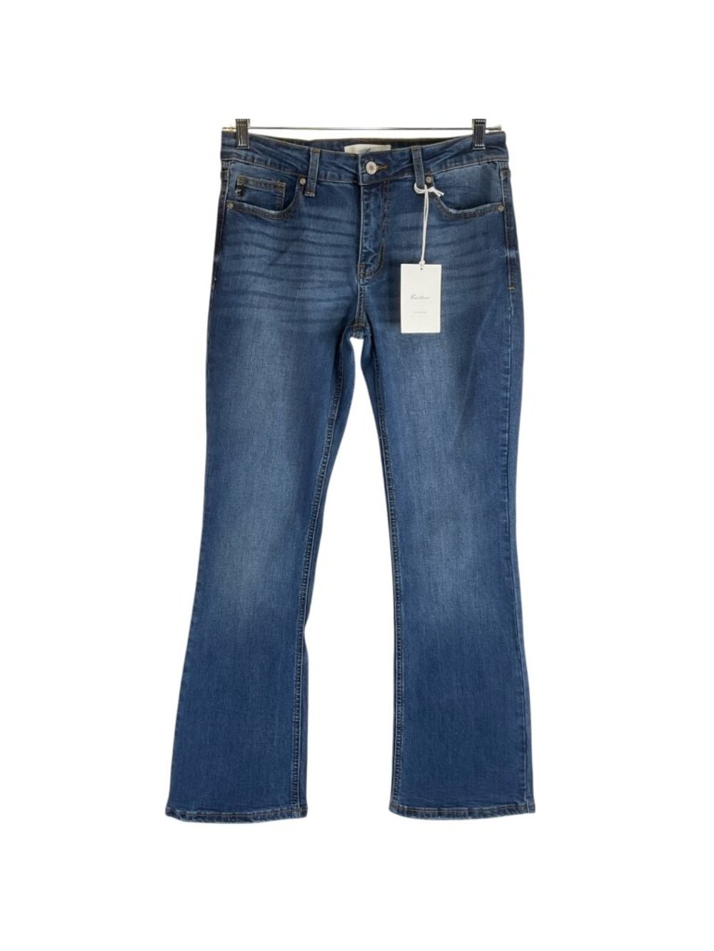 KanCan Jeans Womens Sz 6 Dark Indigo Mid Rise Bootcut Stretch Denim Nwt $80 - Picture 1 of 10